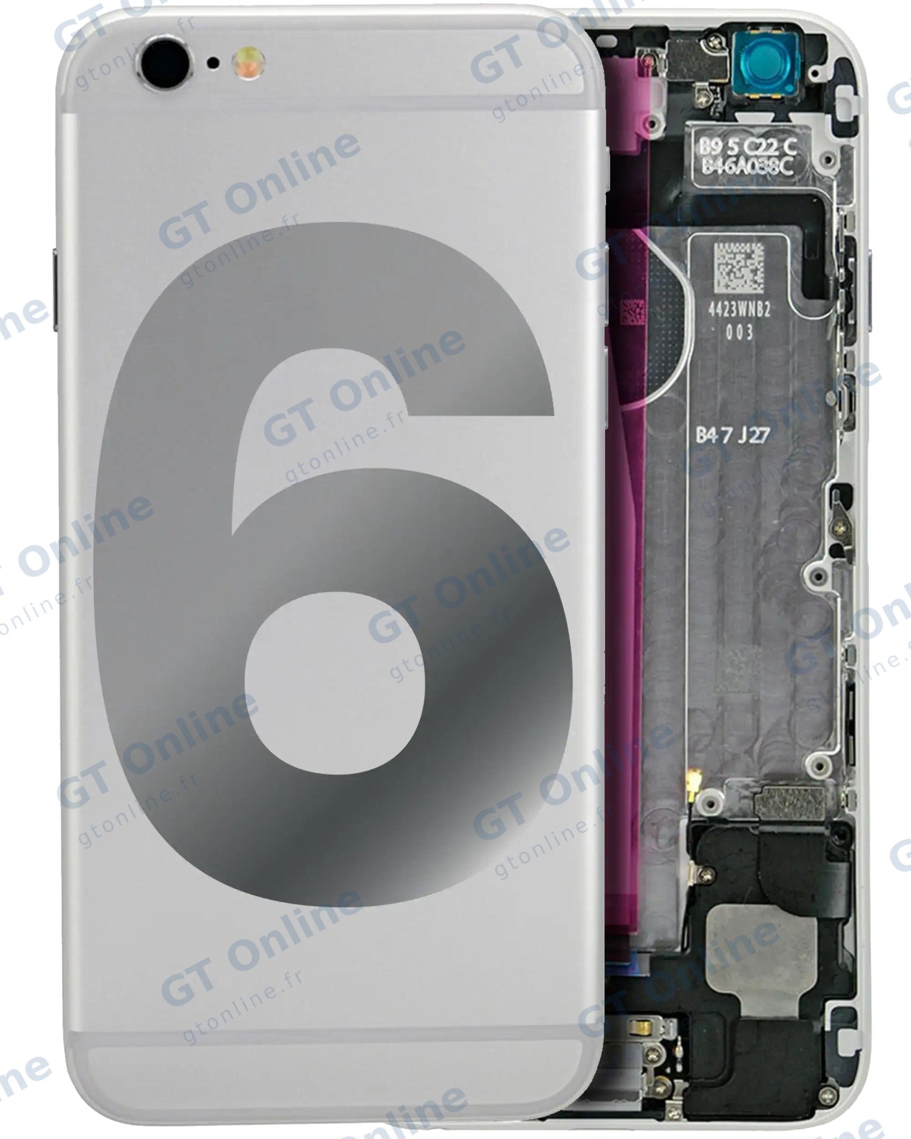 Châssis pour Apple iPhone 6 (origine d'occasion — grade A, argent)