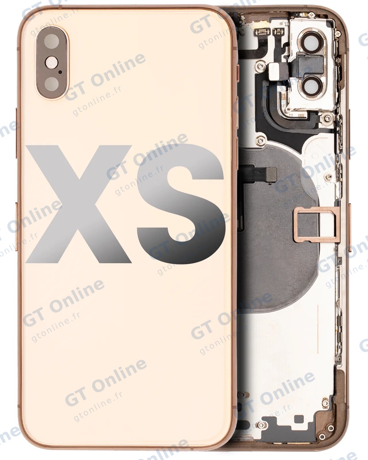 Châssis pour Apple iPhone XS (origine d'occasion — grade A, or)