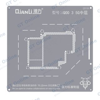 Pochoir de rebillage Qianli Bumblebee QS138 pour Vivo IQOO3 5G (couche intermédiaire)
