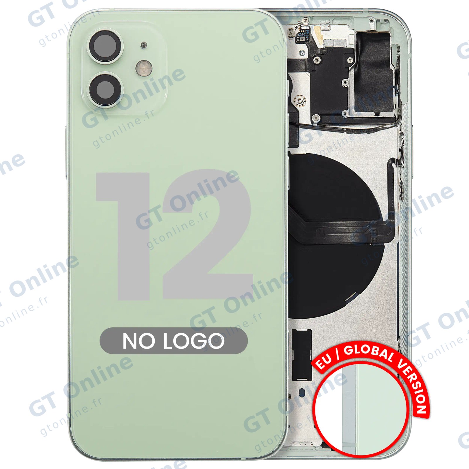 Châssis pour Apple iPhone 12 (version EU, compatible premium, vert)