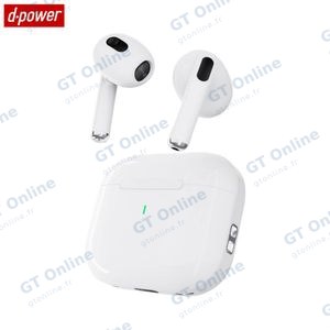 Écouteurs Bluetooth d-power K6201 (BT 5.3) Blanc