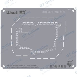 Pochoir de rebillage Qianli Bumblebee QS710 pour couche intermédiaire Motorola Edge X40