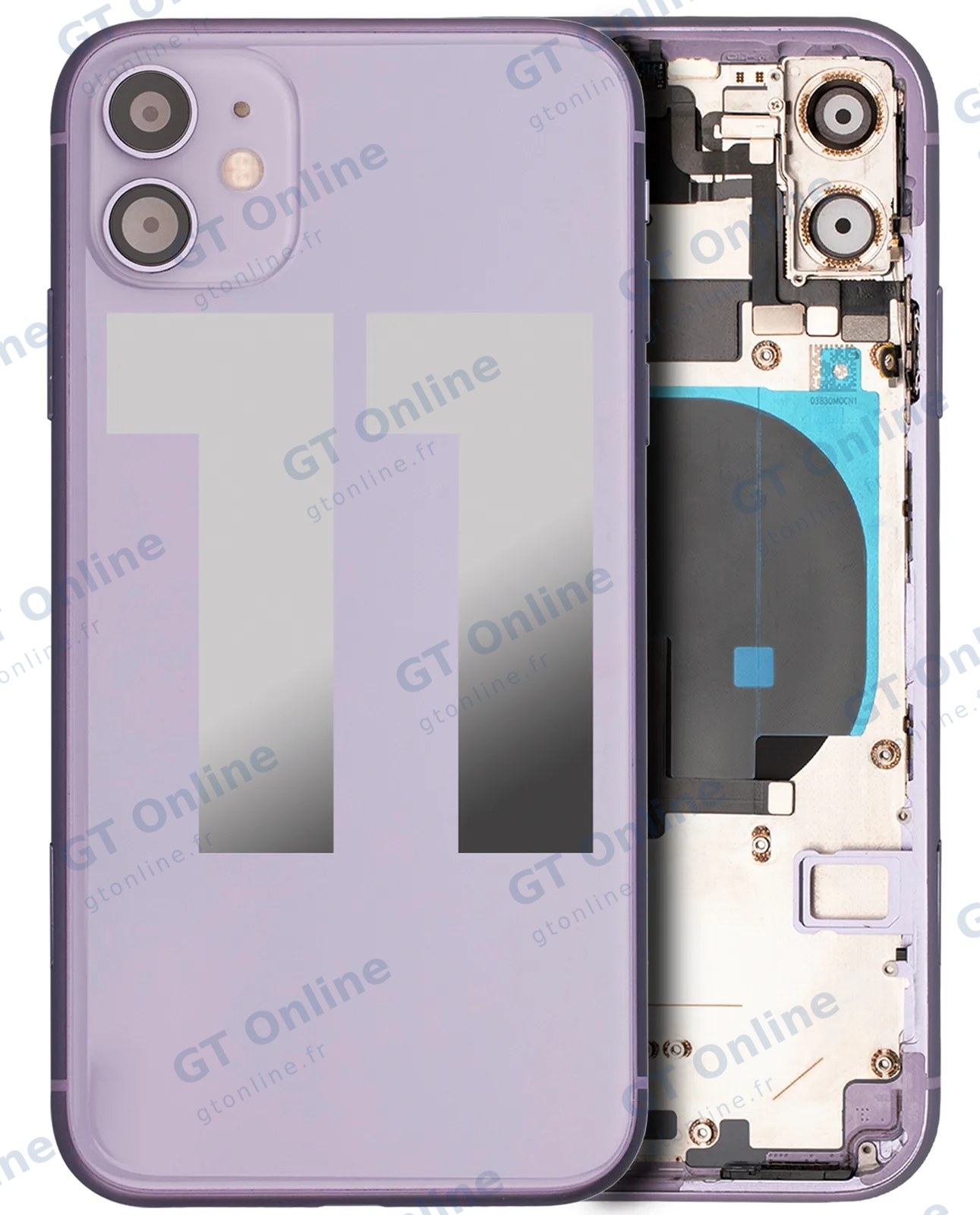 Châssis pour Apple iPhone 11 (origine d'occasion — grade B, violet)