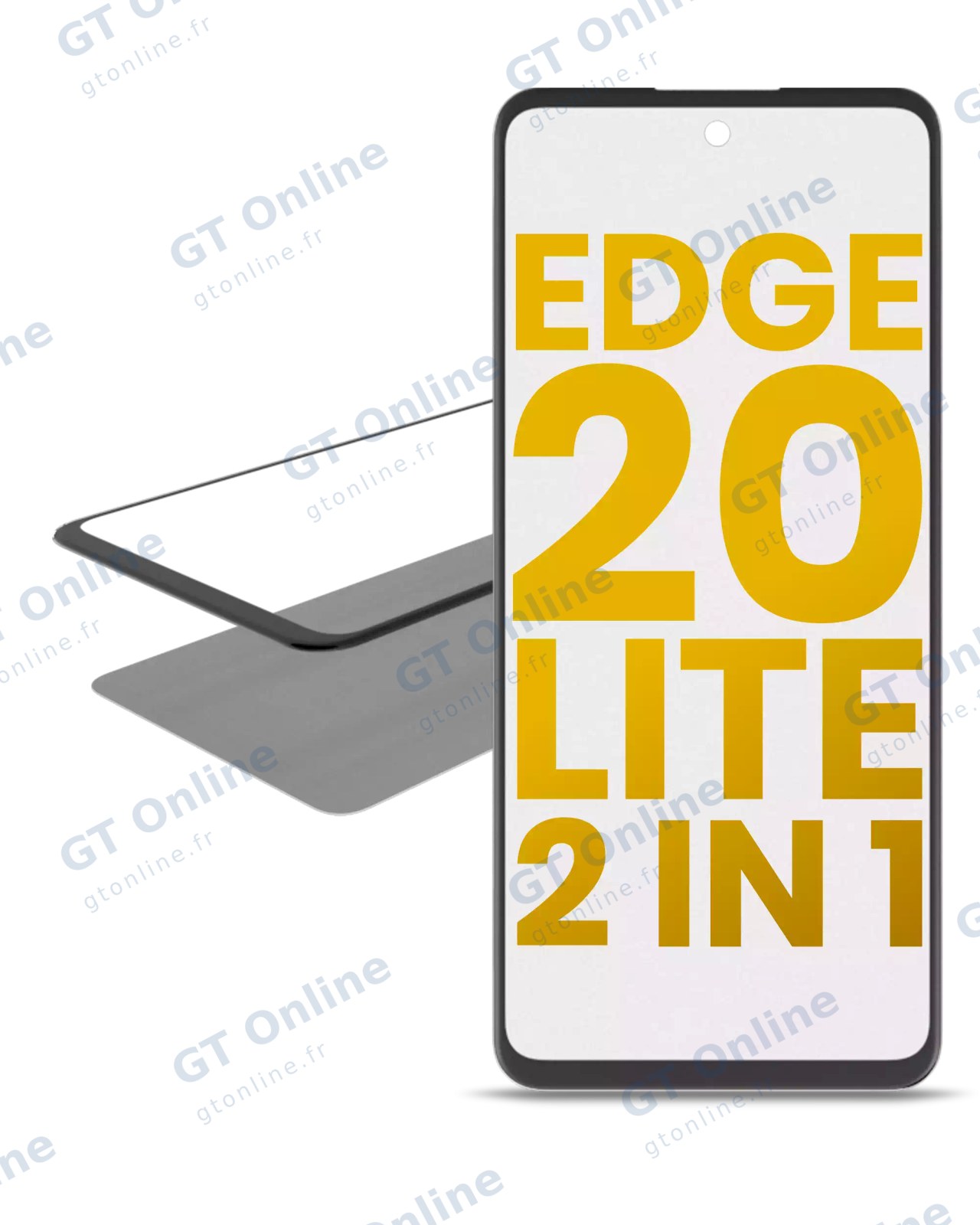 Vitre d’écran avec OCA pour Motorola Edge 20 Lite (XT2139-1 / 2021)