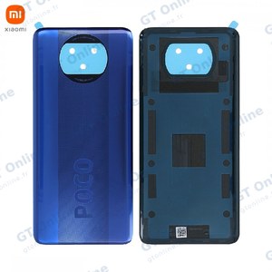 Cache Arrière Original Xiaomi Poco X3 NFC 55050000H46D Bleu Mer