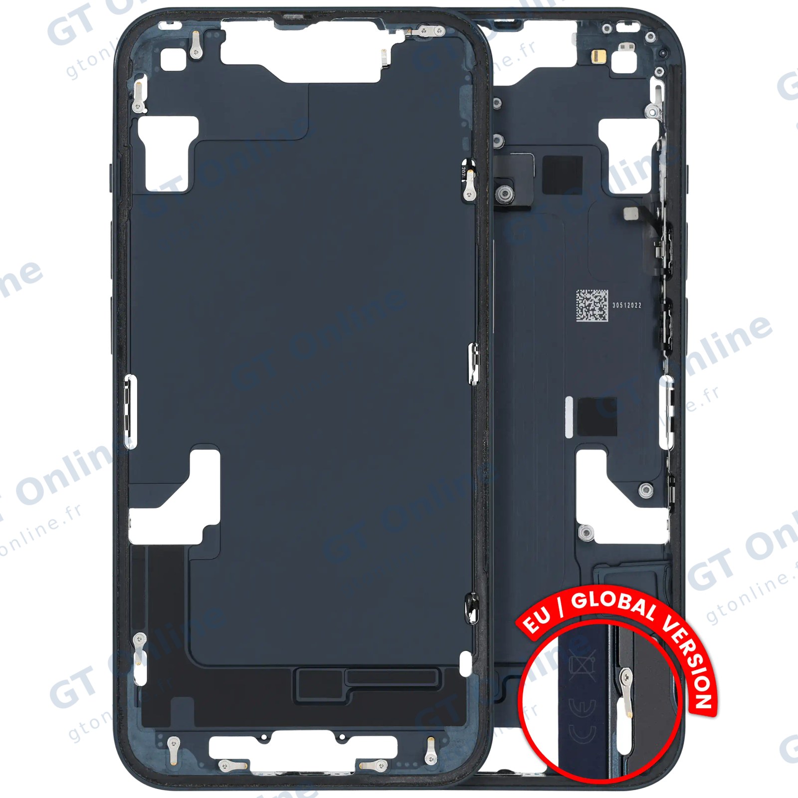 Châssis pour Apple iPhone 14 (version EU, origine d'occasion — grade B, minuit)