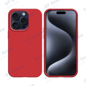 Coque Silicone Compatible pour Apple iPhone 15 Pro (#14) Rouge