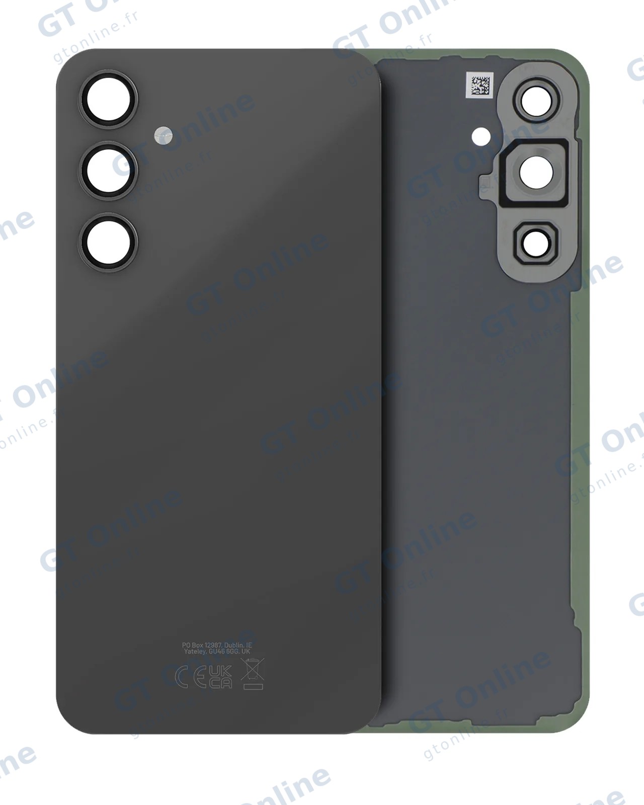 Vitre arrière pour Samsung Galaxy S23 FE (pack service origine, graphite)