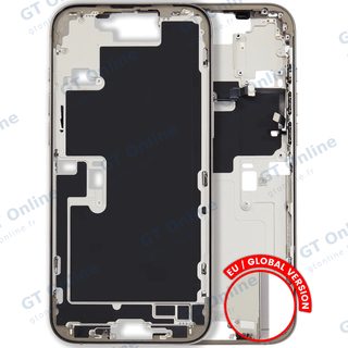 Châssis pour Apple iPhone 16 Pro Max (version EU, origine d'occasion — grade A, Desert Titanium)