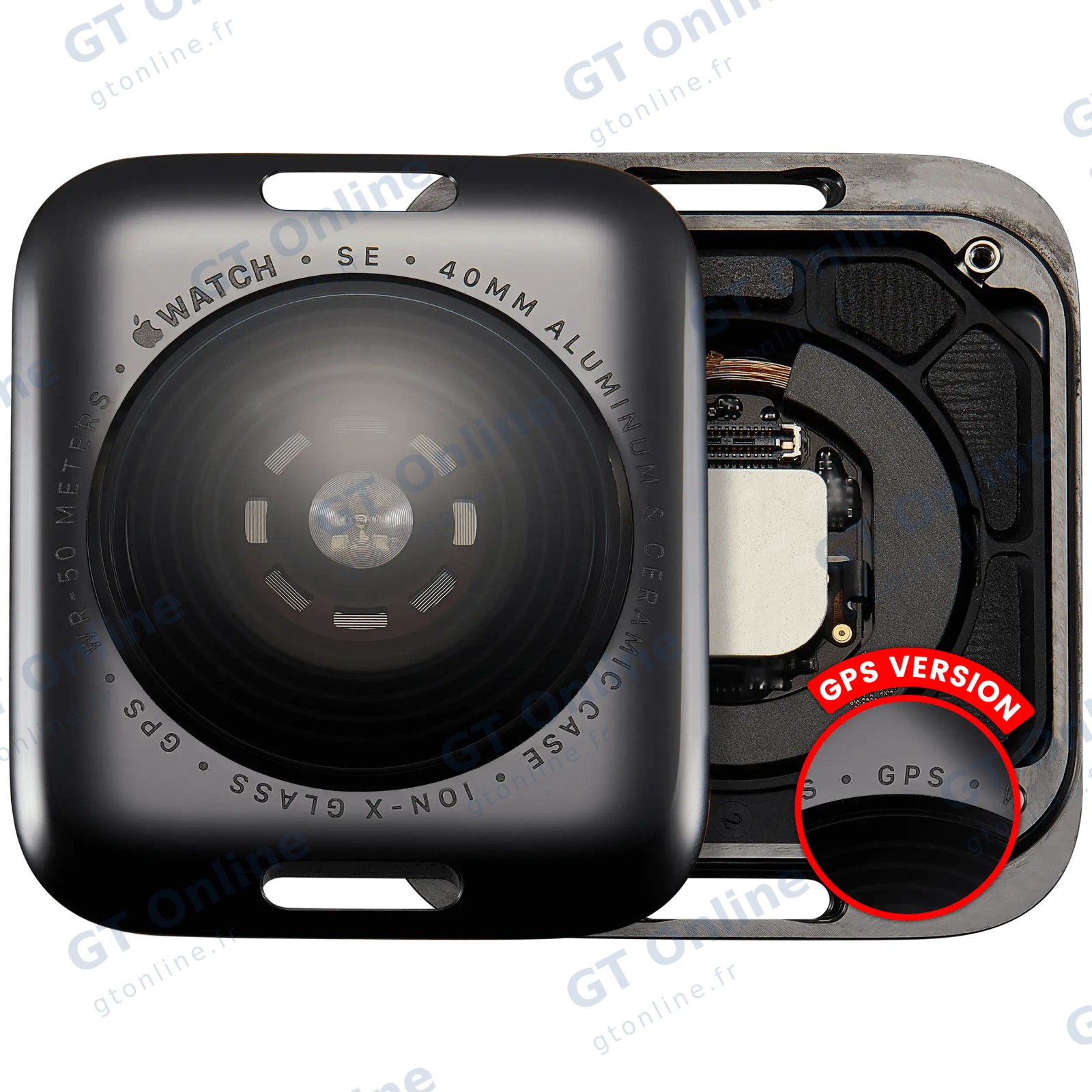 Vitre arrière pour Apple Watch Series SE 1st (40MM) (version GPS, Aluminum / Space Black)