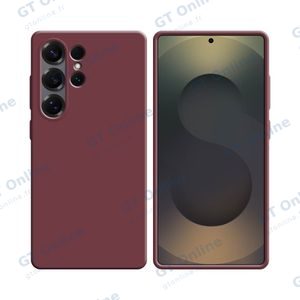 Coque Silicone Compatible pour Samsung Galaxy S25 Ultra S938 (#14) Bordeaux