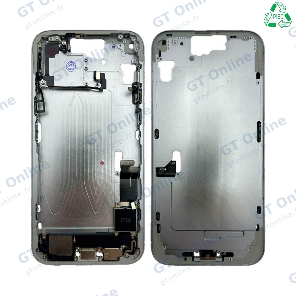 Châssis central pour iPhone 15 Plus (bleu)