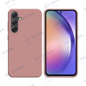 Coque Silicone Compatible pour Samsung Galaxy A54 5G A546 (#17) Rose