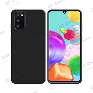 Coque Silicone Compatible pour Samsung Galaxy A41 A415 (#3) Noir