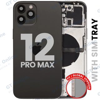 Châssis pour Apple iPhone 12 Pro Max (version EU, origine d'occasion — grade A, graphite)