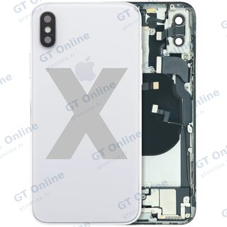 Châssis pour Apple iPhone X (origine d'occasion — grade A, argent)