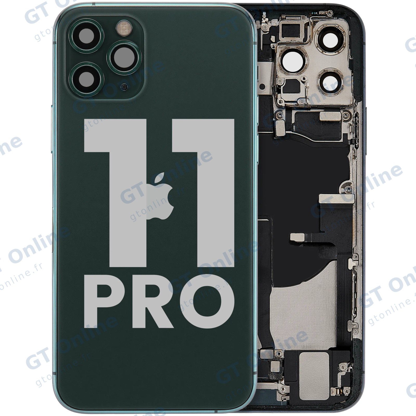 Châssis pour Apple iPhone 11 Pro (origine d'occasion — grade B, Midnight Green)