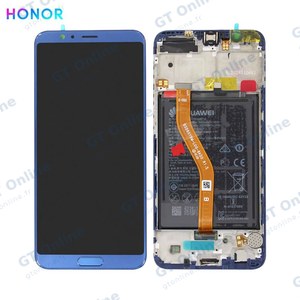 Bloc Écran Complet avec Châssis et Batterie Original Honor View 10 02351SXB Bleu