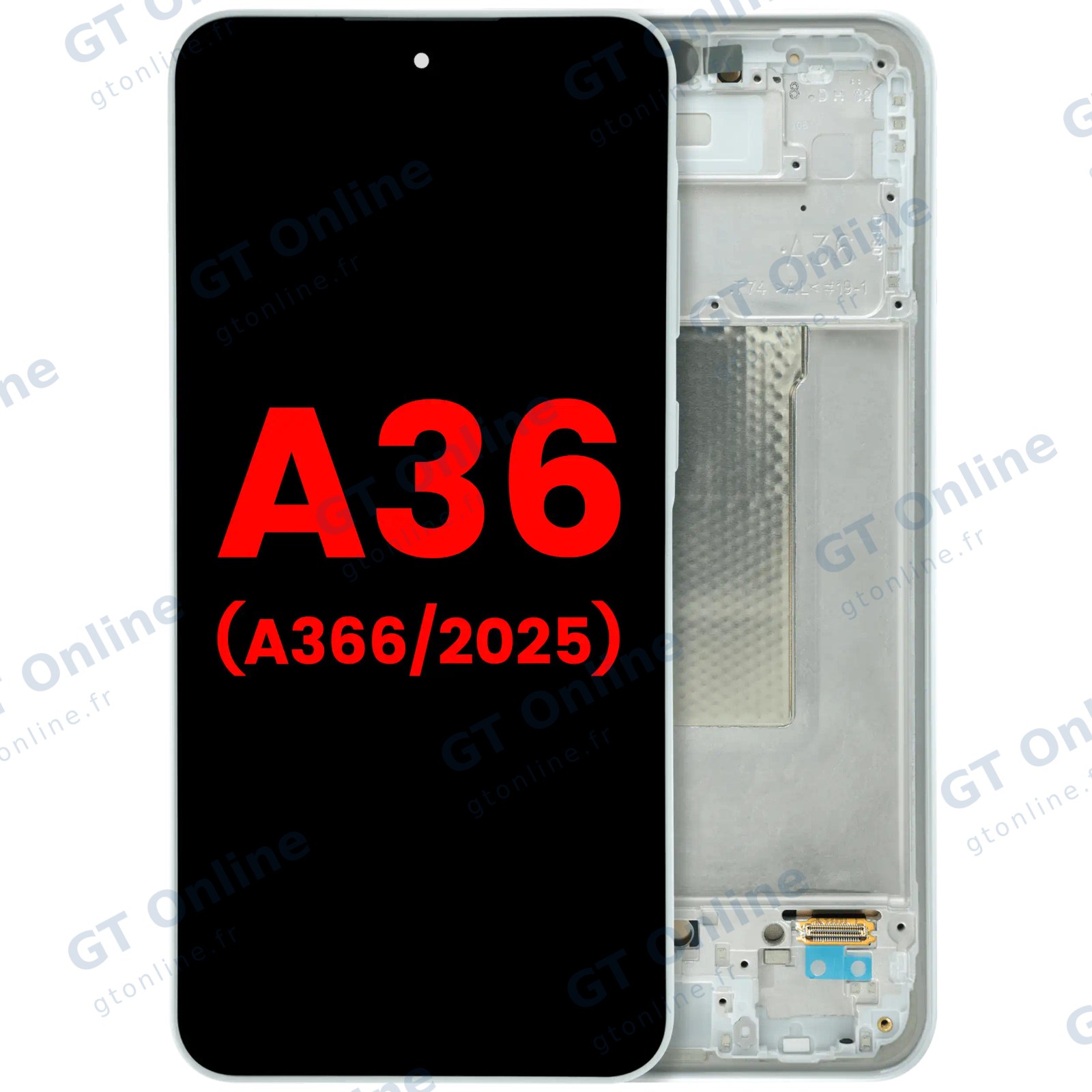 Écran OLED avec châssis pour Samsung Galaxy A36 5G (A366 / 2025) (blanc)