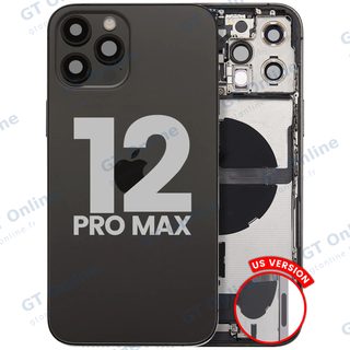 Châssis pour Apple iPhone 12 Pro Max (version US, origine d'occasion — grade A, graphite)