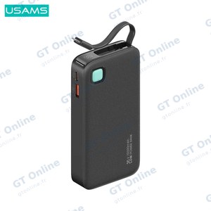 Batterie Externe Power Bank Usams CD225 Charge Rapide 20W — réf. PBUSANOCD225LIGHTNING10000MAH20W