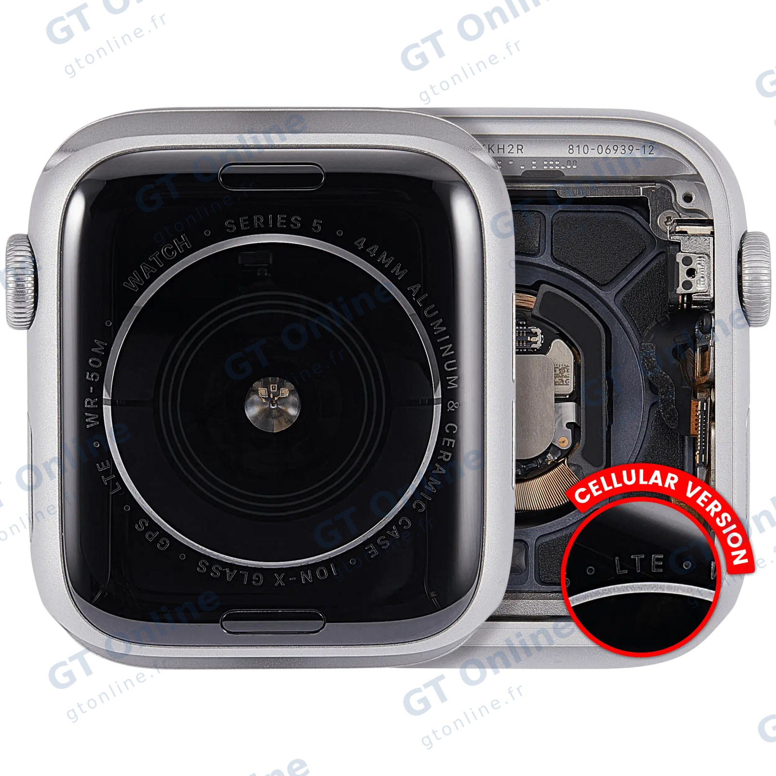 Châssis pour Apple Watch Series 5 (44MM) (origine d'occasion — grade A, Cellular Version, Aluminum / Silver)