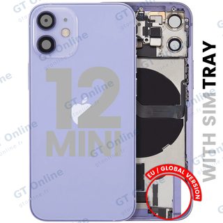 Châssis pour Apple iPhone 12 Mini (version EU, origine d'occasion — grade B, violet)