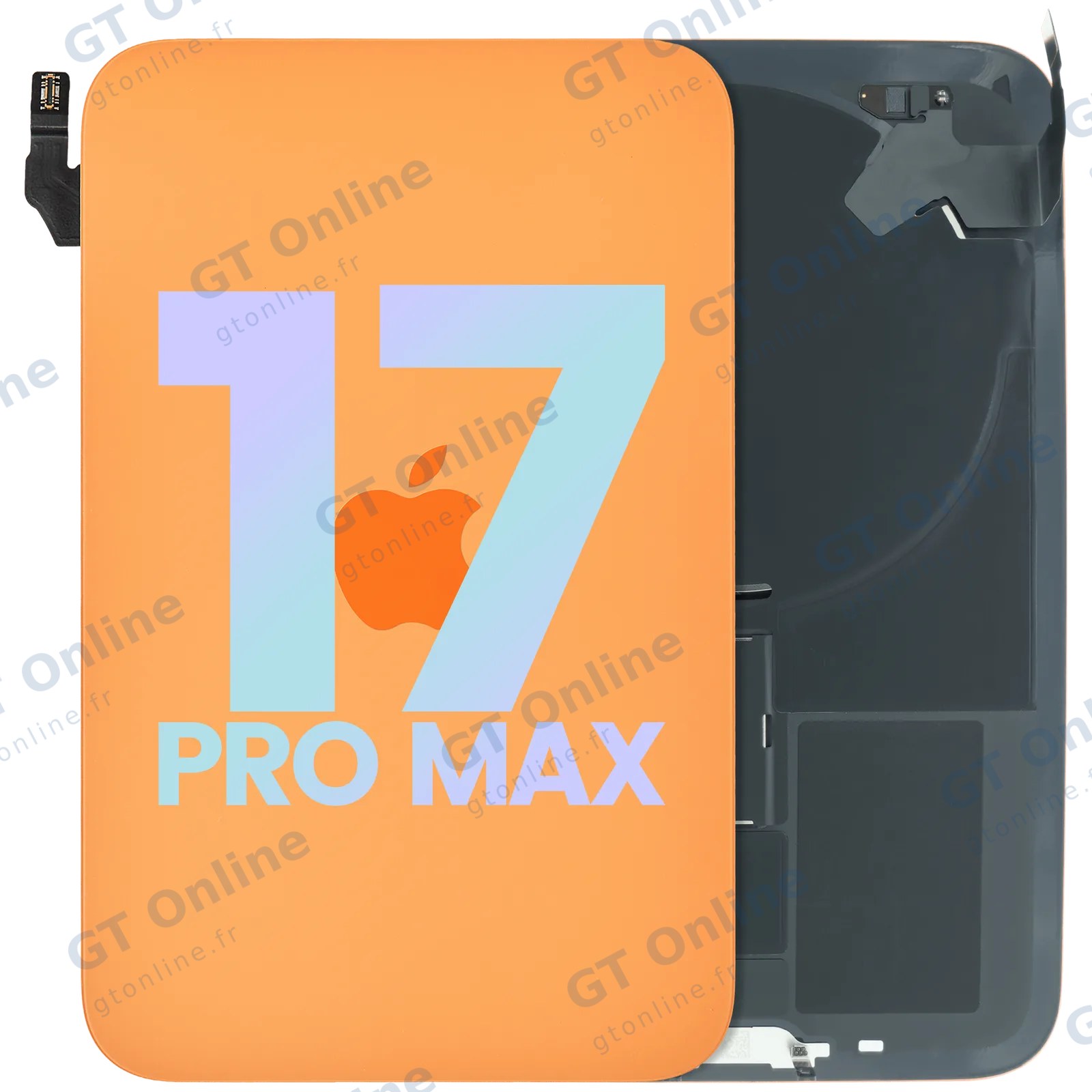 Vitre arrière pour Apple iPhone 17 Pro Max (pack service origine, Cosmic Orange)