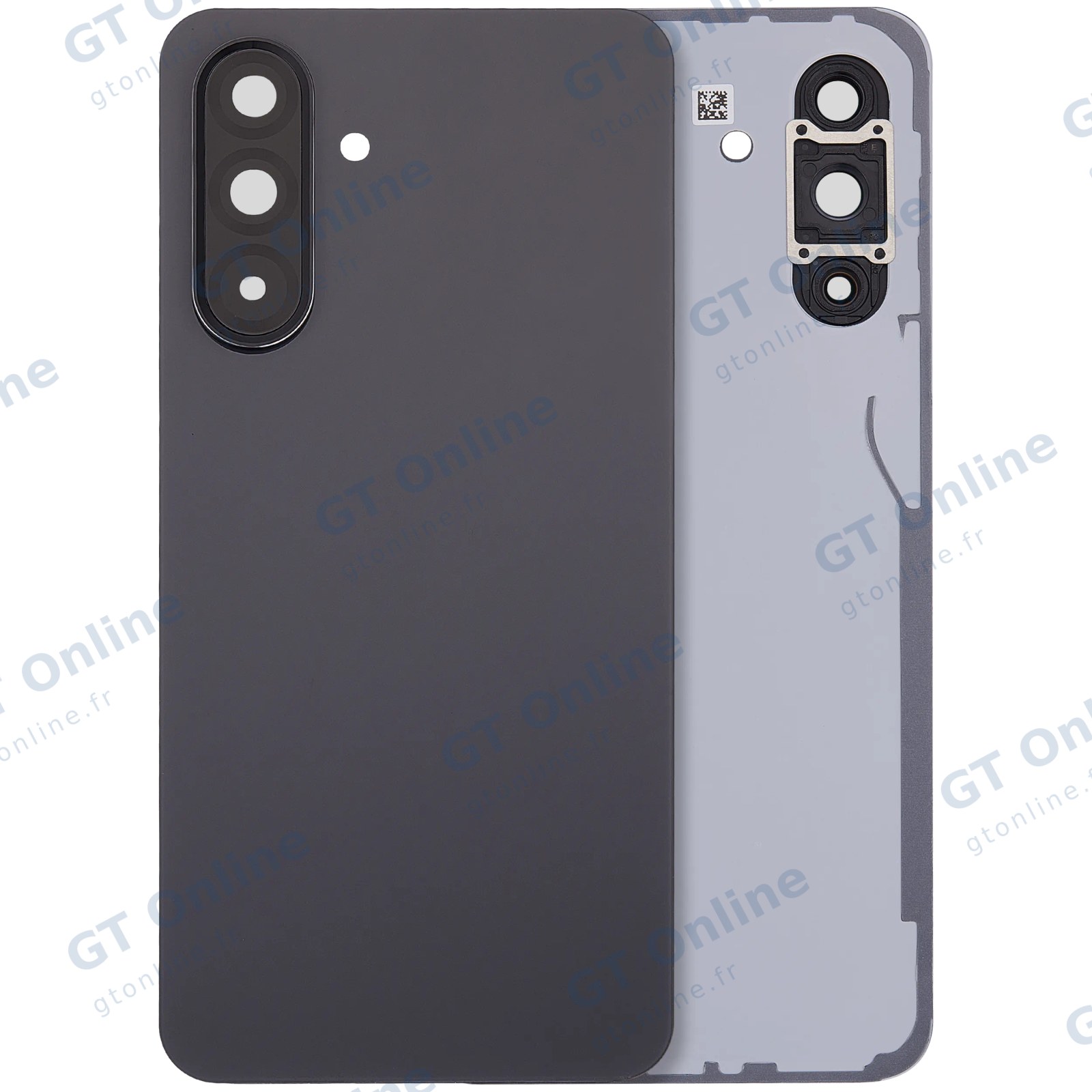 Vitre arrière pour Samsung Galaxy A36 5G (A366 / 2025) (sans logo, compatible premium, noir)