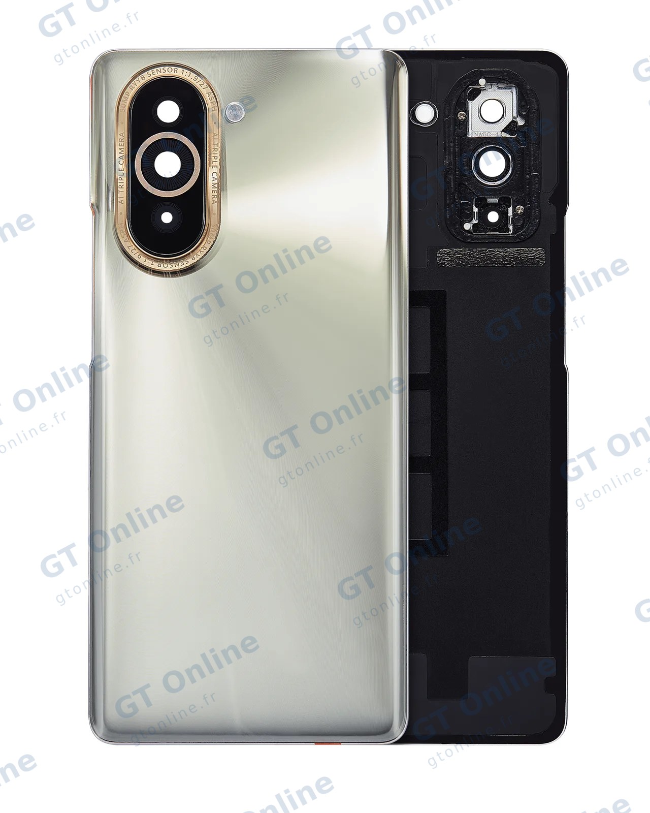 Vitre arrière pour Huawei Nova 10 (argent)