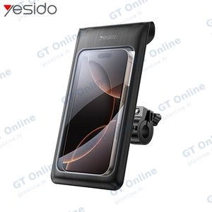Support Smartphone pour Vélo Étanche Yesido C333 Noir