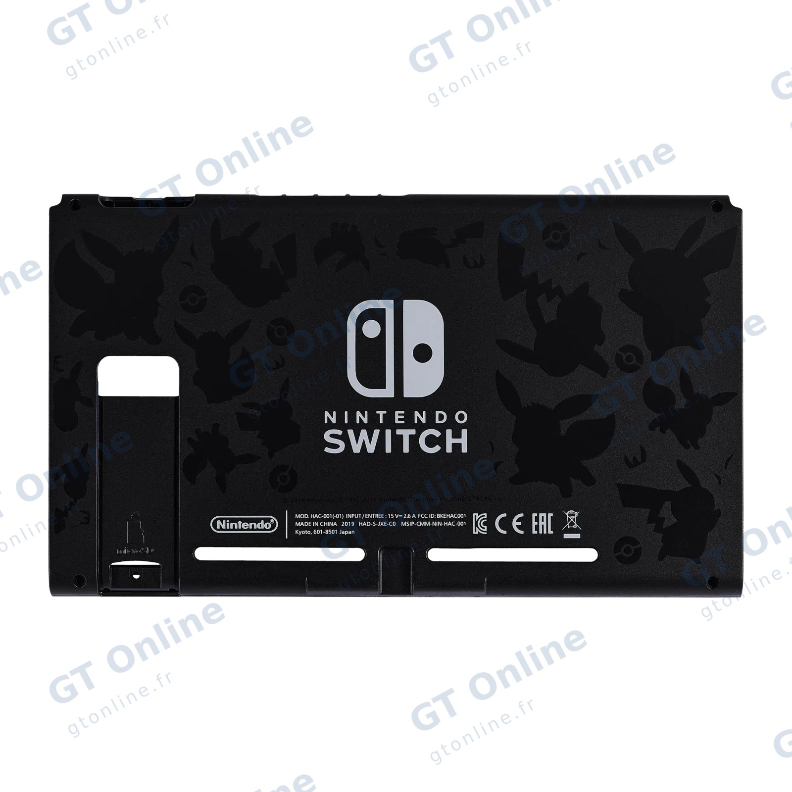 Vitre arrière pour Nintendo Switch (HAC-001(-01) (Pikachu)