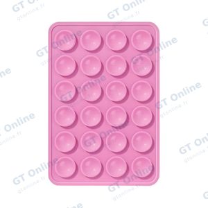 Support Ventouse Silicone Universel pour Smartphone Rose