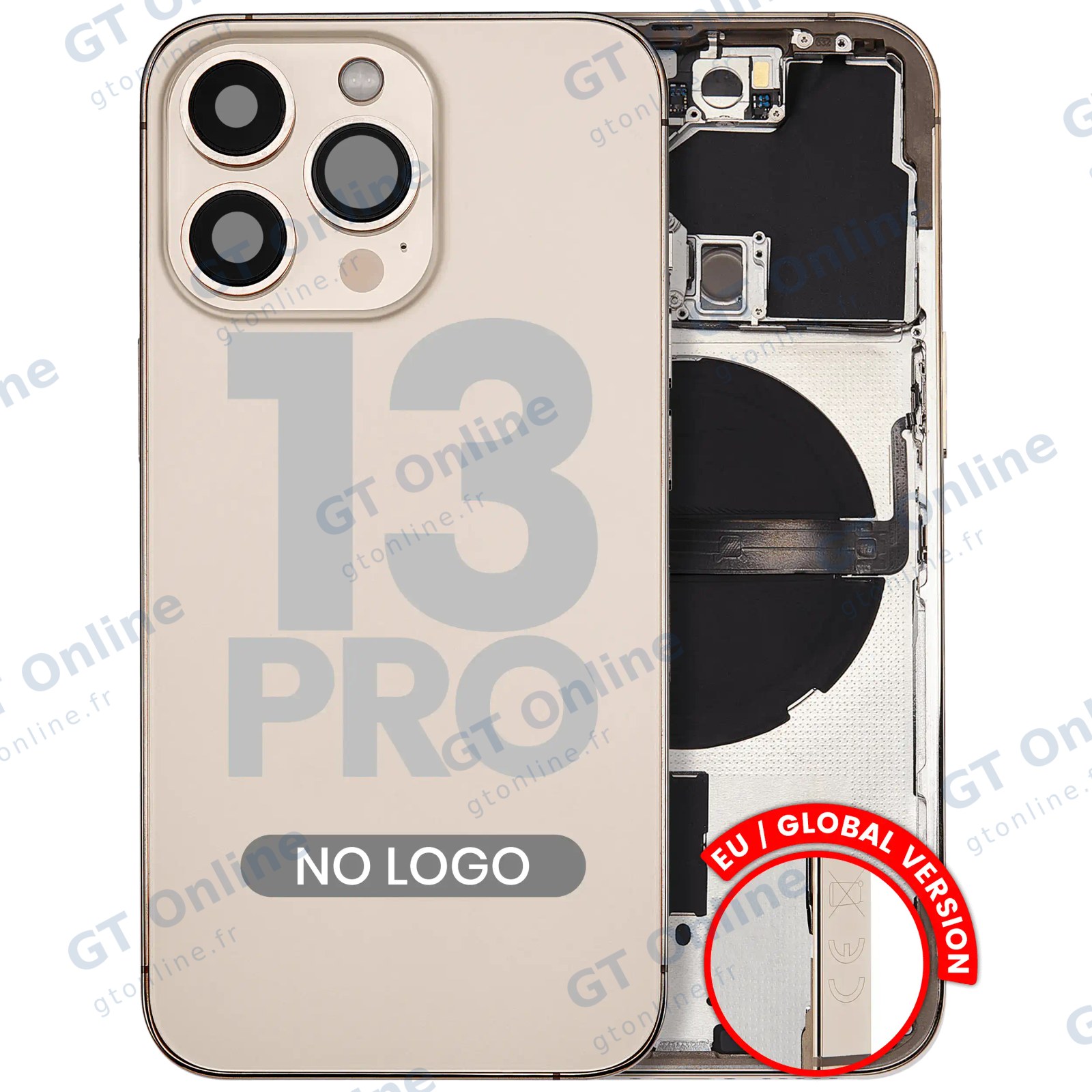 Châssis pour Apple iPhone 13 Pro (version EU, compatible premium, or)