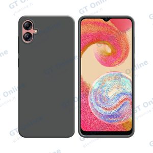 Coque Silicone Compatible pour Samsung Galaxy A04e A042 (#5) Gris