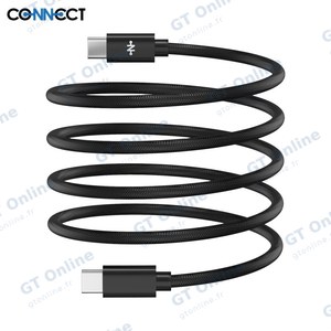Câble Data USB-C vers USB-C CONNECT 60W MC-CCN11 Magnétique (1m) Noir