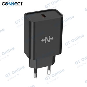 Chargeur Secteur USB-C CONNECT MC-CNC25W3 25W Noir