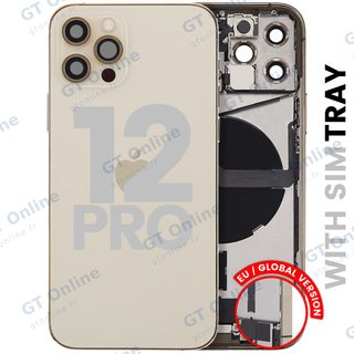 Châssis pour Apple iPhone 12 Pro (version EU, origine d'occasion — grade B, or)