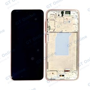 Écran Tactile Oled avec Châssis Samsung Galaxy A26 5G A266 Rose Pêche