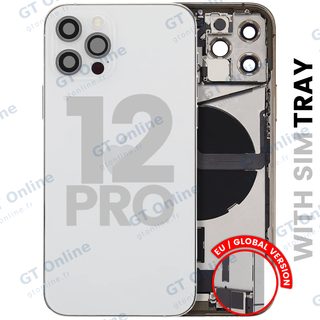 Châssis pour Apple iPhone 12 Pro (version EU, origine d'occasion — grade B, argent)