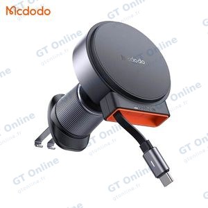 Support Smartphone Chargeur à Induction pour Voiture Mcdodo CH-3000 (avec Câble Rétractable Type-C) 15W Noir