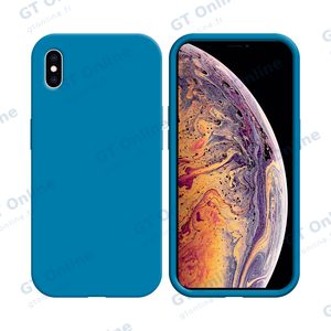 Coque Silicone Compatible pour Apple iPhone XS Max (#16) Bleu Ciel