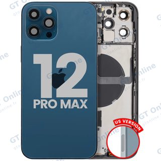 Châssis pour Apple iPhone 12 Pro Max (version US, origine d'occasion — grade B, Pacific Blue)