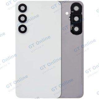 Vitre arrière pour Samsung Galaxy S25 FE (sans logo, compatible premium, blanc)