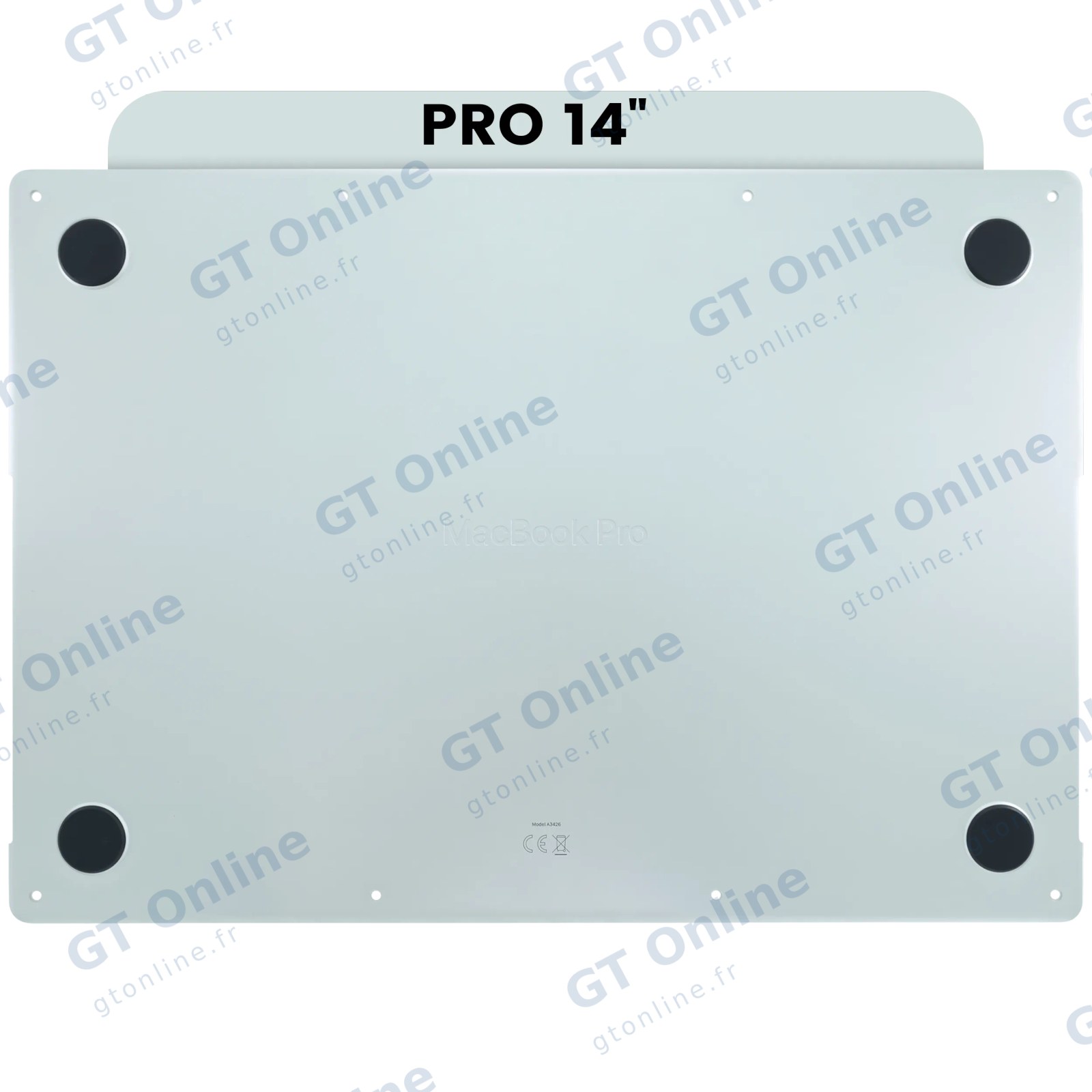 Coque inférieure pour Apple MacBook Pro 14" A3426 (2026) (M5 Pro) (origine, argent)