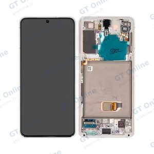 Écran Tactile Oled avec Châssis Samsung Galaxy S21 5G G991 Phantom White