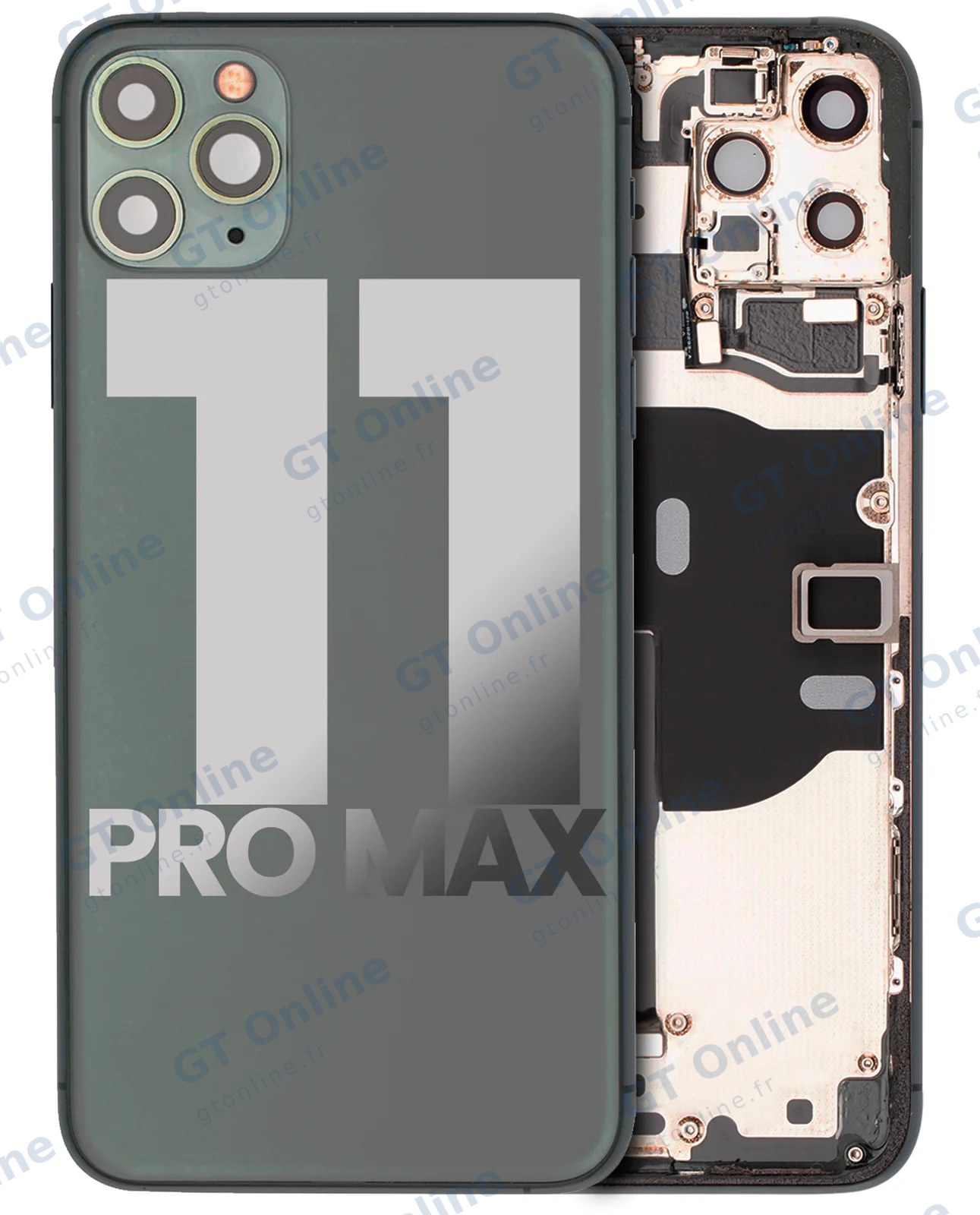 Châssis pour Apple iPhone 11 Pro Max (origine d'occasion — grade B, Midnight Green)