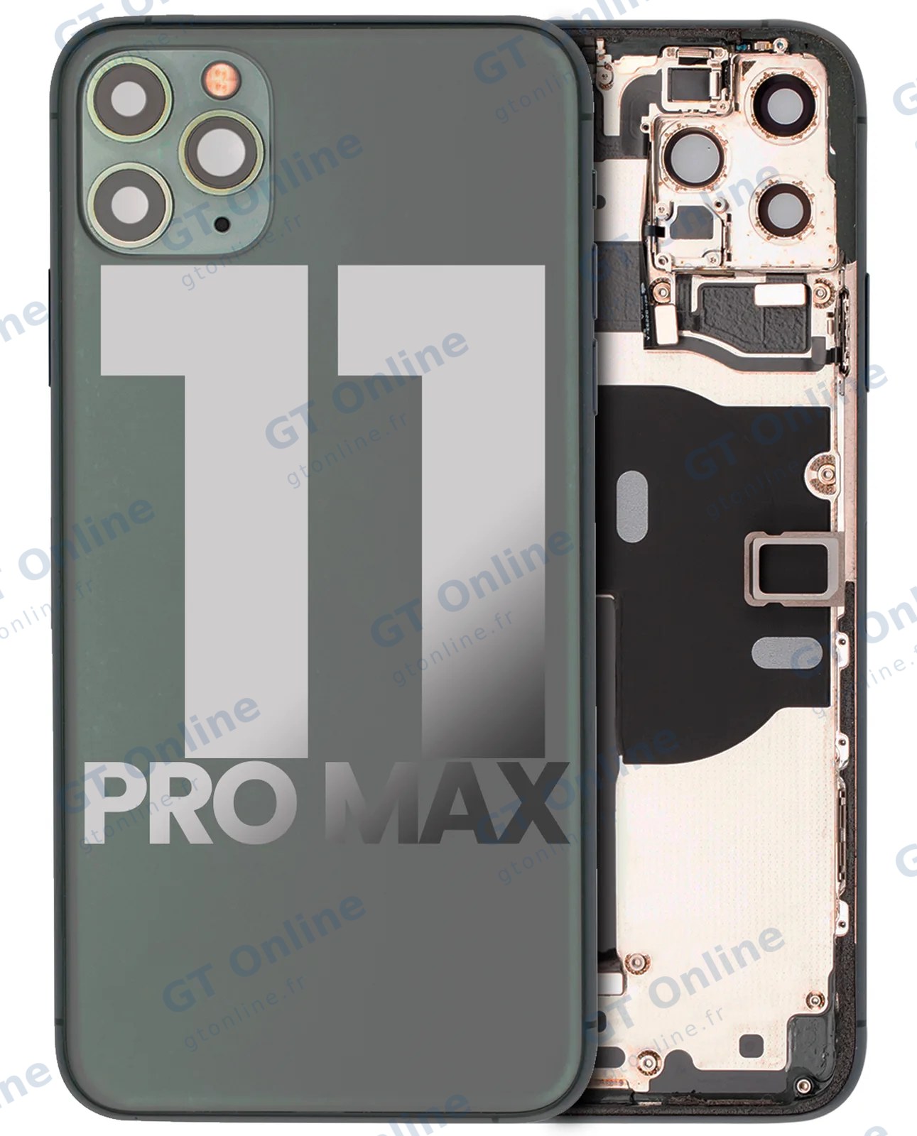 Châssis pour Apple iPhone 11 Pro Max (origine d'occasion — grade A, Midnight Green)
