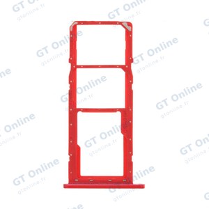 Tiroir Sim Premium Samsung Galaxy A20 A205 Rouge