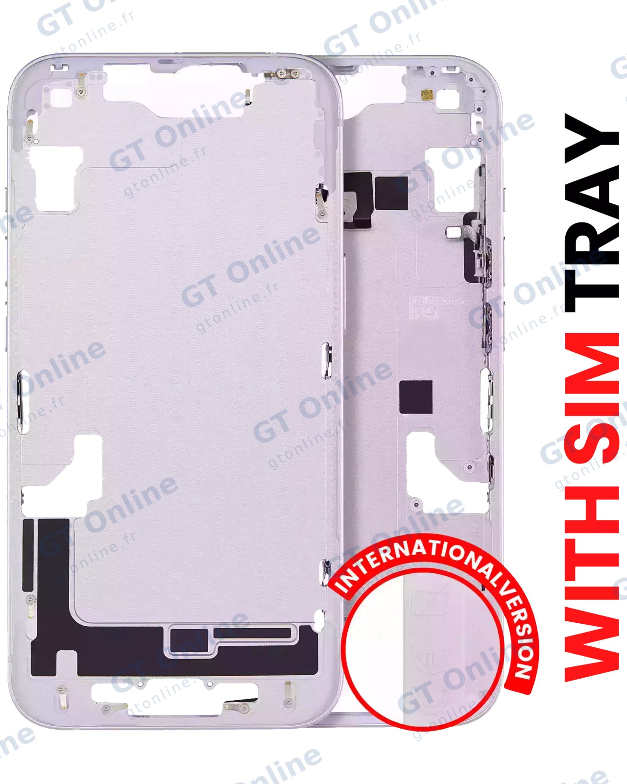 Châssis pour Apple iPhone 14 (version EU, compatible premium, violet)